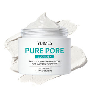 MASCARILLA DE ARCILLA PURA PARA POROS - Limpiador Facial de Doble Acción |   Ácido Salicílico + Carbón de Bambú |   Exfoliación Suave y Refinamiento de la Piel - Product Image 1