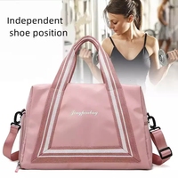 Grand sac de Sport en toile pour femmes, logo personnalisé de luxe, pour le week-end, la Gym, les voyages et les soirées