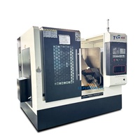 Tour CNC à lit incliné Tck40, petit tour CNC avec mandrin hydraulique, machine de fraisage CNC pour le métal