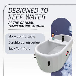 Bac à glace gonflable d'extérieur pour athlètes, pour thérapie par le froid et bain de glace - Product Image 5