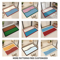 Tapis de bain antidérapant de haute qualité à séchage rapide, absorbant l'eau, pour salle de bain et entrée de douche