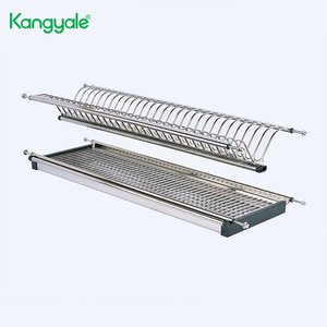 Racks Drying Rack A0680C In Cabinet Mounted Stainless Steel S/S SUS Kitchen Dish Racks Double Layered Kitchen Dish Drying Rack Dish Drainer Rack