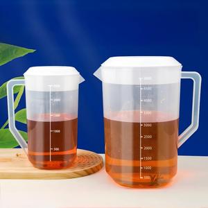 Carafe à eau froide en PP de qualité alimentaire, grande capacité 1,8-5L, avec couvercle, pour boissons, thé au lait, café, jus, bière - Product Image 2