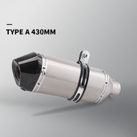 Cache-tête en fibre de carbone 51 mm pour échappement 430 mm/500 mm, silencieux universel R3 XMAX, MT09, ER6N, CBR650F SR6 avec Db Killer