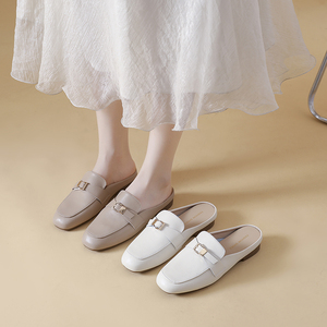 Nuove <span class=keywords><strong>Scarpe</strong></span> Formali da Ufficio alla Moda per <span class=keywords><strong>Donna</strong></span>, Slingback in Pelle PU di Alta Qualità, Tacchi Slip-on, Zoccoli da <span class=keywords><strong>Donna</strong></span> 35-41, Vendita Calda <span class=keywords><strong>Online</strong></span> - Product Image 2