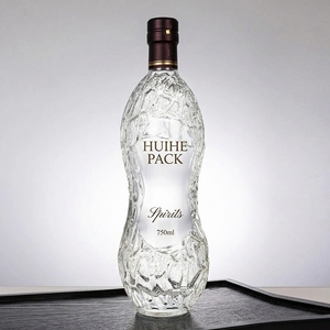 Venta al por mayor de botellas de vidrio transparente de alta gama de 750 ml con forma y textura únicas, impresión personalizada, suministro a granel para tequila, whisky, <span class=keywords><strong>vodka</strong></span> y otras bebidas espirituosas. - Product Image 3