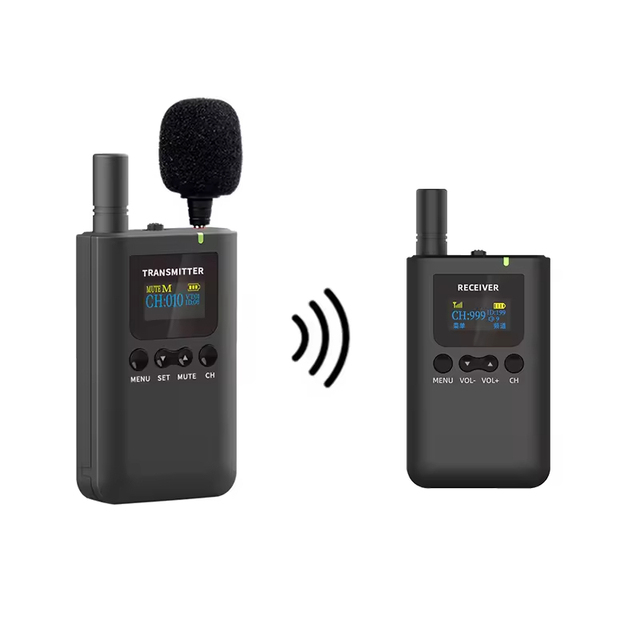 2.4GHz Wireless Radio Guide Whisper Tour Guide Communication System for Museum Church Conference Teaching Tourism Training