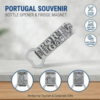 Ouvre-bouteille aimanté en alliage de zinc étanche, souvenir du Portugal, avec logo personnalisé, cadeau promotionnel