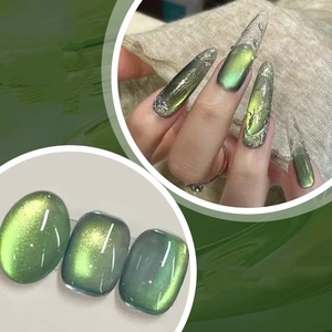 Vernis à ongles gel magnétique Shadow Star Cat 10 ml, perles de verre vertes, semi-permanent, à retirer par trempage, gel UV LED, fournitures pour ongles - Product Image 5