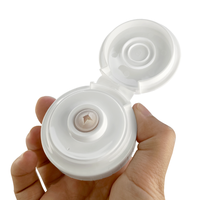 Emballage de soins de la peau anti-déversement, couvercle en plastique à Double paroi avec Valve en Silicone, bouteille à presser, bouchon rabattable