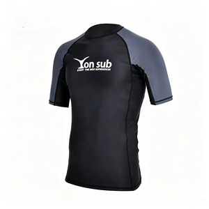 Combinaison <span class=keywords><strong>de</strong></span> protection contre les éruptions cutanées à manches courtes, combinaison <span class=keywords><strong>de</strong></span> plongée en apnée, combinaison <span class=keywords><strong>de</strong></span> surf, combinaison <span class=keywords><strong>de</strong></span> course à pied/vêtements professionnels à séchage rapide pour hommes et femmes - Product Image 1