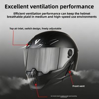 Casque de moto ABS certifié 3C, personnalisé, rétro, intégral, été, protection solaire, respirant, unisexe