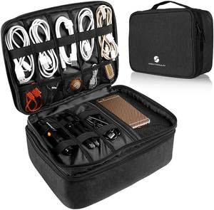 Free sample Electronics Organizer Travel Case, <b>Small</b> Cable Organizer <b>Bag</b> for Essentials, Tech Organizer as Accessories - Product Image 1