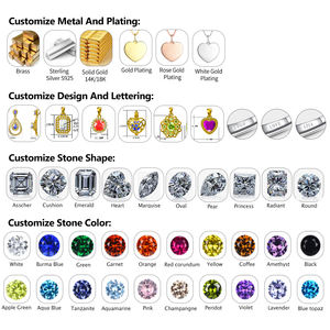 Perhiasan Halus Sederhana Dapat Disesuaikan 925 <span class=keywords><strong>Sterling</strong></span> Silver Rhodium Disepuh Oval <span class=keywords><strong>Drop</strong></span> Berbentuk Hijau Zirkon Liontin Wanita Kalung Mewah - Product Image 5