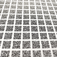 Conception personnalisée de code QR étiquettes autocollantes anti-contrefaçon numéro de série autocollant papier vinyle auto-adhésif impression couleur code QR autocollant