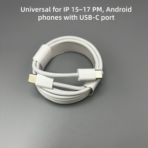 <span class=keywords><strong>Cable</strong></span> de Carga y Sincronización de Datos USB-C a USB-C Trenzado de 1M 2M para <span class=keywords><strong>iPhone</strong></span> 15 16 17 Pro y Teléfonos Android con Empaque Minorista - ¡Oferta Especial! - Product Image 4
