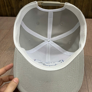 Casquettes de baseball unies en gros, 6 panneaux, OEM, chapeau réglable pour hommes, sergé de coton ou polyester, logo brodé personnalisé - Product Image 4