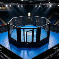 Ring de boxe gonflable de compétition de haute qualité, approuvé pour la lutte et le MMA, à vendre