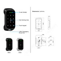 TTlock App Serrure de Porte Intelligente pour Gym Spa Sauna Sans Clé Lecteur de Carte Électronique RFID Mot de Passe Meuble Armoire Tuya Smart Lock