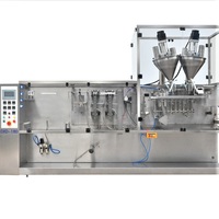 Horizontale automatische Verpackungsmaschine für Pulverartikel mit Rollfilm-Formständer und Doypack-Funktion