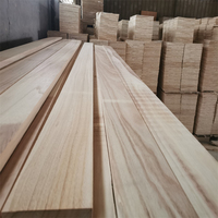Usine de vente Paulownia bois massif planche de bois Paulownia bande unique latte de bois