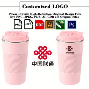 Tasse à café personnalisée avec logo, cadeau promotionnel d'entreprise, ensemble cadeau personnalisé avec logo imprimé, tasse à café isotherme avec couvercle - Product Image 3