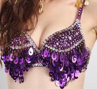 Danse Du Ventre arabe Paillettes Haut de Soutien-Gorge Festival Discothèque Sexy Fantaisie Soutien-Gorge Top Costume