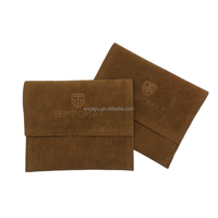 Pochette à bijoux en microfibre suédée personnalisée populaire avec logo – Emballage pour bijoux