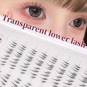 ขนตาปลอมแบบกลุ่ม ทำมือ ใช้ซ้ำได้ ติดกาวในตัว ยี่ห้อส่วนตัว ติดทนนาน 5-7 วัน กันน้ำ ติดเองได้ - Product Image 2