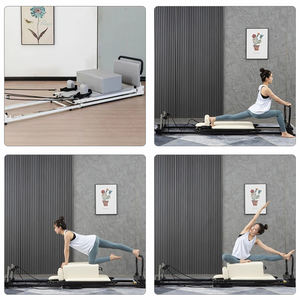 LADYGLOW Yoga <span class=keywords><strong>Pilates</strong></span> latihan rumah dilipat <span class=keywords><strong>Pilates</strong></span> remantan mesin Pink kualitas tinggi karbon baja Musim Semi <span class=keywords><strong>Pilates</strong></span> <span class=keywords><strong>Reformer</strong></span> - Product Image 5