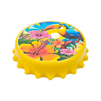 Décapsuleur aimanté pour réfrigérateur en forme de bouchon de bouteille, impression par sublimation personnalisée, décapsuleur multifonctionnel, autocollant pour réfrigérateur