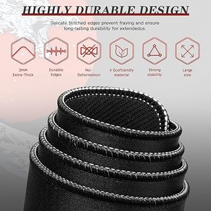 لوحة ماوس للألعاب قابلة للغسل ومضادة للانزلاق من المطاط الطبيعي مع مسند للرسغ، تصميم كرتوني، حجم كبير قابل للتخصيص، متوفر في المخزون - Product Image 5