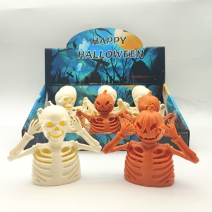 Decorazioni di <span class=keywords><strong>Halloween</strong></span>: Casa con <span class=keywords><strong>Scheletro</strong></span> Mobile a Forma di Zucca, Ornamenti Carini per Adolescenti, Accessori Festivi - Product Image 3
