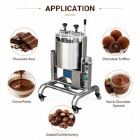 Nouvelle machine industrielle de conchage du chocolat 60L, mélangeur en pierre de granit pour usines de confiserie, utilisation en moulin à farine, traitement du lait/du maïs/des fruits
