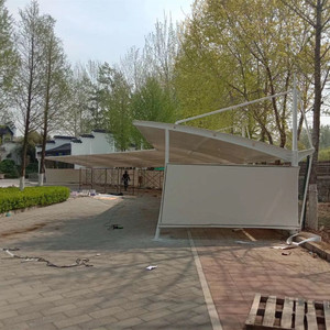 <span class=keywords><strong>Tettoia</strong></span> in Acciaio con Struttura a Membrana PVDF per Esterni, Garage, Tettoie e Carport, Tenda per Auto - Product Image 5