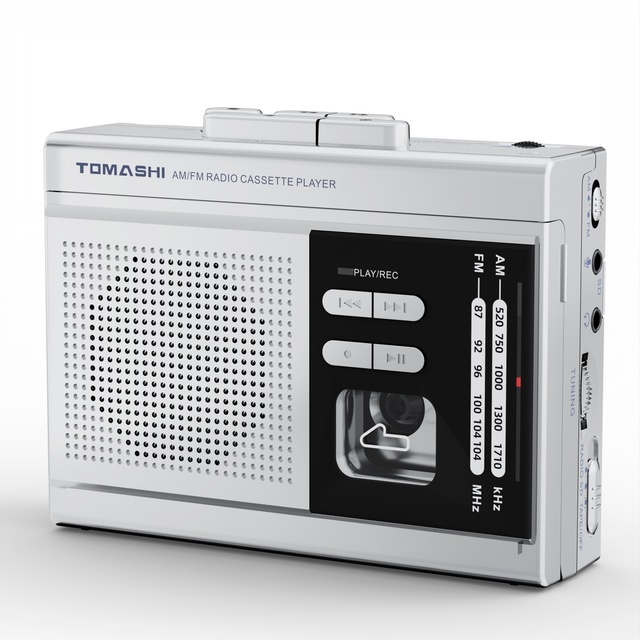 Retro Cassette Player TF Card Support AC Powered Battery Operated AM/FM Radio Built-in Speaker Earphone Jack Walkman MP3 MP3