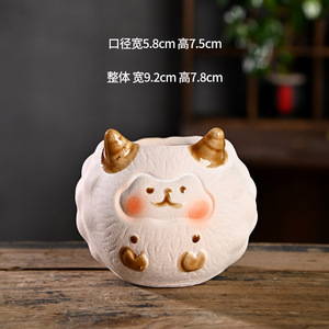 JM Pots décoratifs créatifs pour plantes succulentes en céramique et <span class=keywords><strong>terre</strong></span> <span class=keywords><strong>cuite</strong></span>, pour usage domestique, avec contrôle de la croissance des racines, Vente en gros en liquidation - Product Image 5