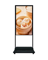 Support vertical au sol de 32-86 pouces, fenêtre simple et double face, lcd, double écran, lecteur publicitaire, affichage numérique