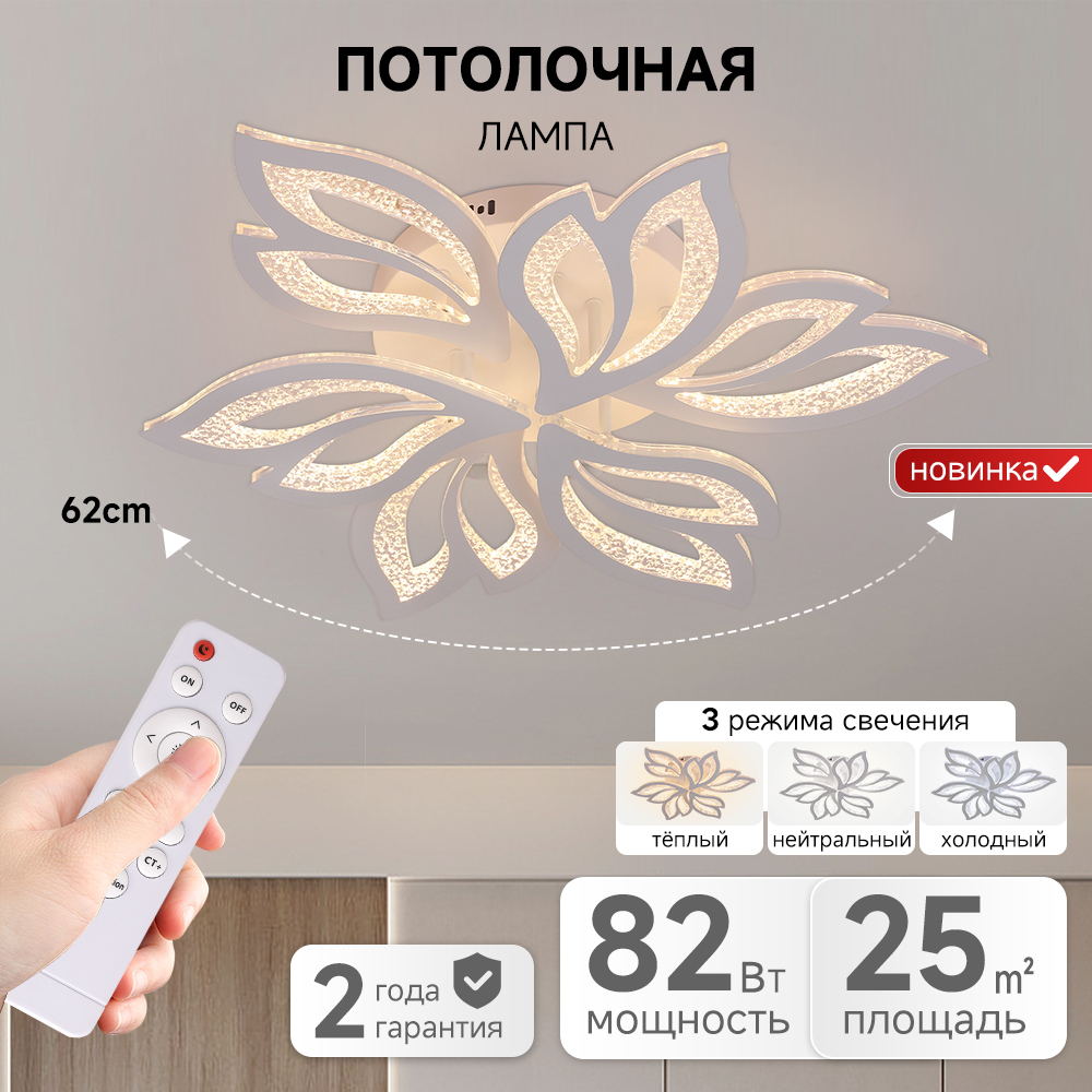 Energy Saving Ceiling Lamp Dinner Room Bedroom Living Room Surface Mounted Acrylic Decoration Smart Home Led Ceiling Light