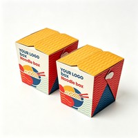 Pochettes en papier kraft biodégradable imperméables imprimées sur mesure pour nouilles, pâtes, riz, poulet frit, contenants alimentaires jetables à emporter