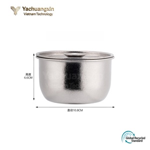 Steamed egg pure titanium bowl, durable instant noodle bowl, anti drop soup bowl, baby complementary food with lid - Product Image 5