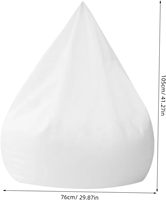 Housse de pouf éco-responsable et tendance avec support élastique pour siège de canapé paresseux, idéale pour appartement (sans rembourrage)