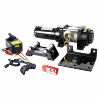 Treuil électrique portable sans fil 12V 24V DC avec arrêt d'urgence CE et frein automatique, capacité 500 kg, pour remorquage et auto-sauvetage de véhicules