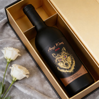 Etiquetas de Botella de Vino con Relieve Dorado UV 3D de Lujo, Diseño Personalizado, Rollo de Etiquetas Serigrafiadas para Botellas de Whisky, Vino y Bebidas