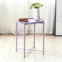 Table d'appoint multifonctionnelle en fer simple, table à café, table d'angle minimaliste pour salon