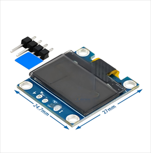 Module d'affichage OLED petit format 0,96 pouce bicolore bleu-blanc-jaune-bleu avec communication IIC pour microcontrôleur - Product Image 1