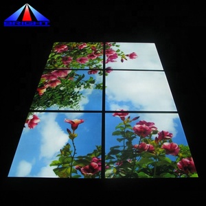 Hiện đại 595*595*10 mét <span class=keywords><strong>LED</strong></span> nguồn ánh sáng tàu điện ngầm văn phòng trang trí nội thất đám mây bầu trời xanh với khung cho ngoài trời ứng dụng - Product Image 4