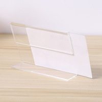 Support de table en acrylique en forme de L, horizontal et vertical, pour affichage de menu, prix et publicité, fabrication OEM