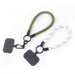 Custom Logo Keychain Wrist <b>Patch</b> Phone Lanyards Universal Short Nylon Mobile Phone Strap - Product Image 2