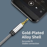 Connecteur de câble audio 3.5mm vers 2RCA adaptateur de prise casque HiFi adapté aux haut-parleurs de téléphone portable tablettes MP3 HDTV